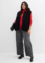 Langermet topp i figurnær modell, bonprix