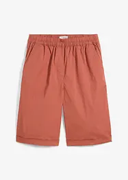 Bermudashorts i papertouch-materiale av bomullsmiks, bonprix