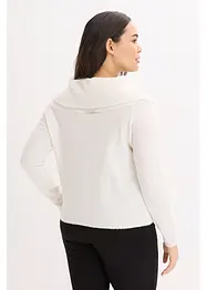 Oversized genser med carmenutringning, bonprix