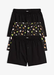 Vid boksershorts i 100% bomull (3-pack), bonprix