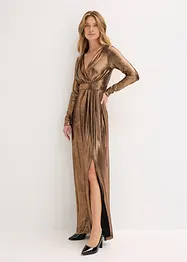 Selskapskjole av fin jersey med glans, bonprix