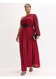 One Shoulder-kjole med glitter, bonprix