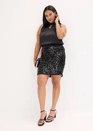 Kjole med paljetter, bonprix