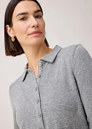 Poloskjorte med ullandel, bonprix