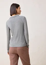 Poloskjorte med ullandel, bonprix