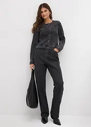 Denimjakke med strass, bonprix