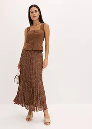 Chiffonskjørt i chrash look, bonprix