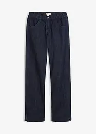Wide Leg-jeans High Waist, komfortlinning, bonprix