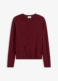Cardigan med strass, bonprix