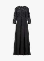 Maxikjole med blonder, bonprix