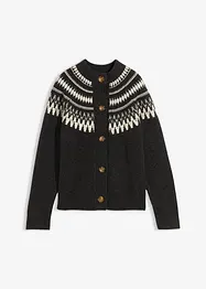 Cardigan med koftemønster, bonprix