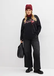 Langermet topp i 100% økologisk bomull, bonprix