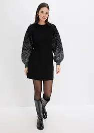Strikkekjole med glittereffekt, bonprix