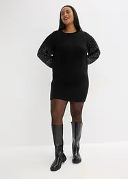 Strikkekjole med glittereffekt, bonprix