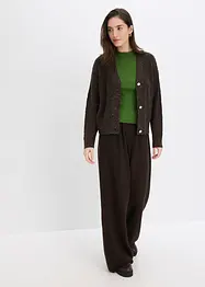 Cardigan med hullmønster, bonprix