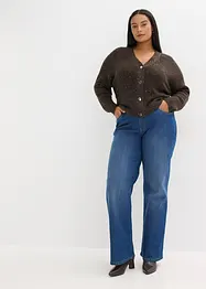 Cardigan med hullmønster, bonprix