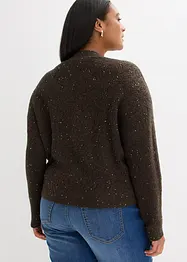 Cardigan med hullmønster, bonprix