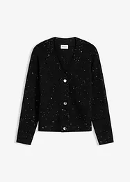 Cardigan med hullmønster, bonprix