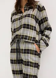 Vevet flanellpyjamas, bonprix