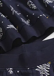 Pyjamas i 100% bomull med glitrende trykk, bonprix