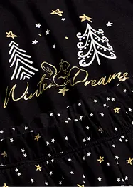 Pyjamas i 100% bomull med glitrende trykk, bonprix