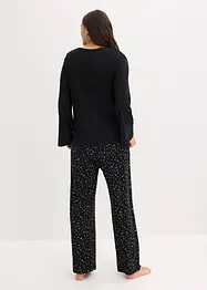 Pyjamas i 100% bomull med glitrende trykk, bonprix