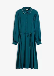 Midikjole med perleapplikasjon, bonprix