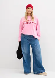 Oversized topp av bomull, bonprix