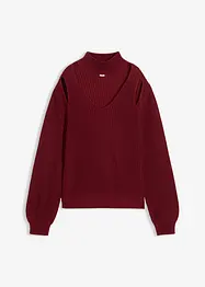 Grovstrikket genser med cut outs, bonprix