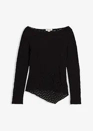 Langermet topp i blondemateriale, bonprix