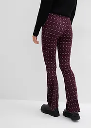 Bootcut-leggings i myk fløyel, bonprix