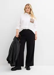 Oversized skjorte med lomme i kontrastfarge, bonprix