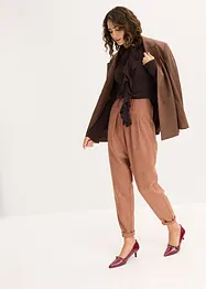 Finstrikket genser i lett viskosemiks, bonprix