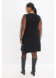 Strikkekjole av lett viskosemiks, bonprix