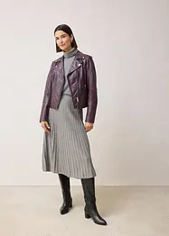 Strikket skjørt med merinoull, bonprix