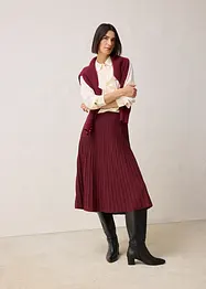 Strikket skjørt med merinoull, bonprix