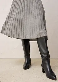 Strikket skjørt med merinoull, bonprix