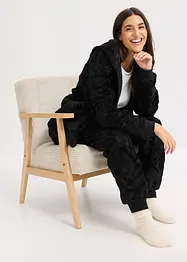 Loungewear-kosedress i pilé, bonprix