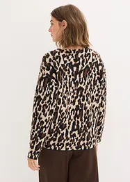 Jacquard strikkejakke, bonprix