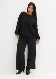 Bluse med frynser, bonprix