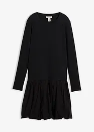 Trikotkjole med ballongskjørt, bonprix
