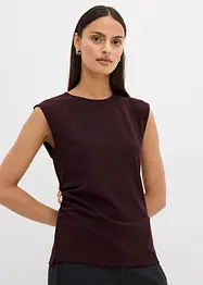 Topp av krepp med pyntespenne, bonprix