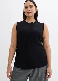 Asymmetrisk vest i Punto di Roma-materiale, bonprix
