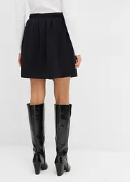 Sweatskjørt med legg av viskosemiks med glans, bonprix