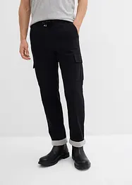Relaxed Fit pull on-bukse i varmende materiale, Tapered, bonprix