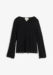 Langermet topp av blonde, bonprix