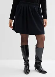 Sweatskjørt med legg av viskosemiks med glans, bonprix