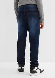 Varmende Regular Fit-pull on-jeans med jerseyfôr, Straight, bonprix