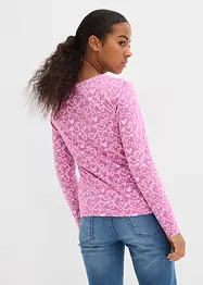 Langermet topp med økologisk bomull (3-pack), bonprix