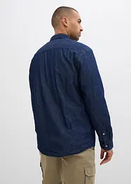 Jeansskjorte, varmt fôret, bonprix